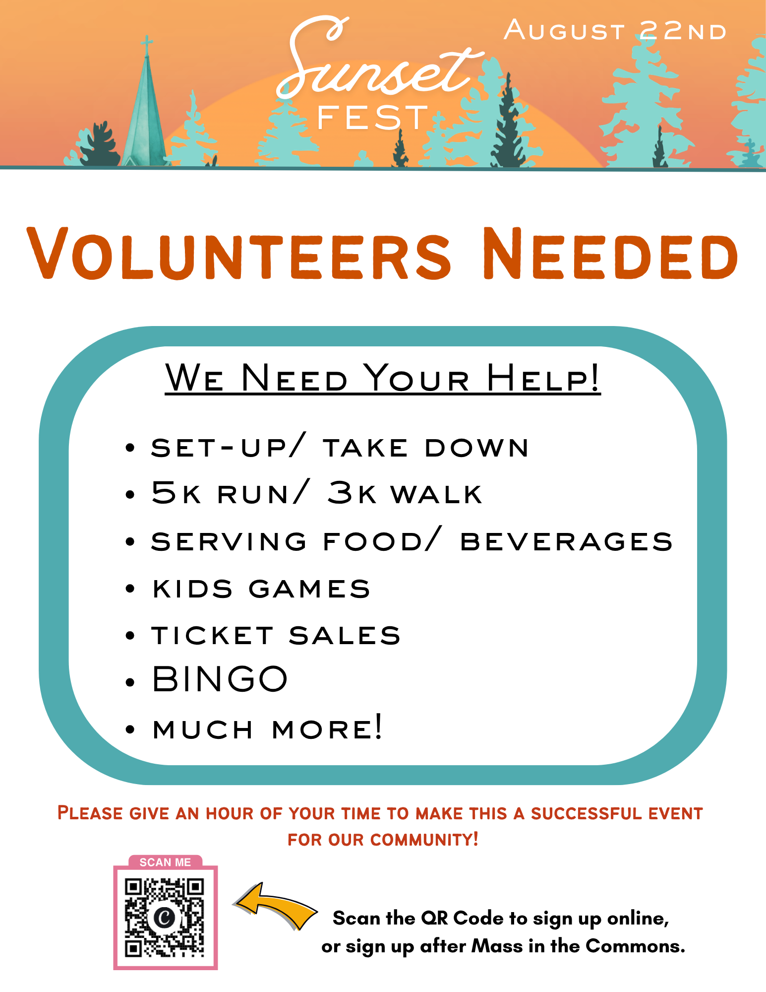Sunset fest volunteers